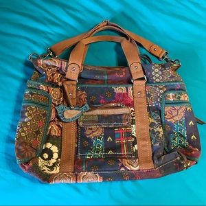Fossil messenger carpet bag from the 2000's